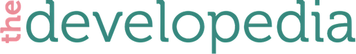 Text logo with the word 'the' in pink and 'developedia' in teal.